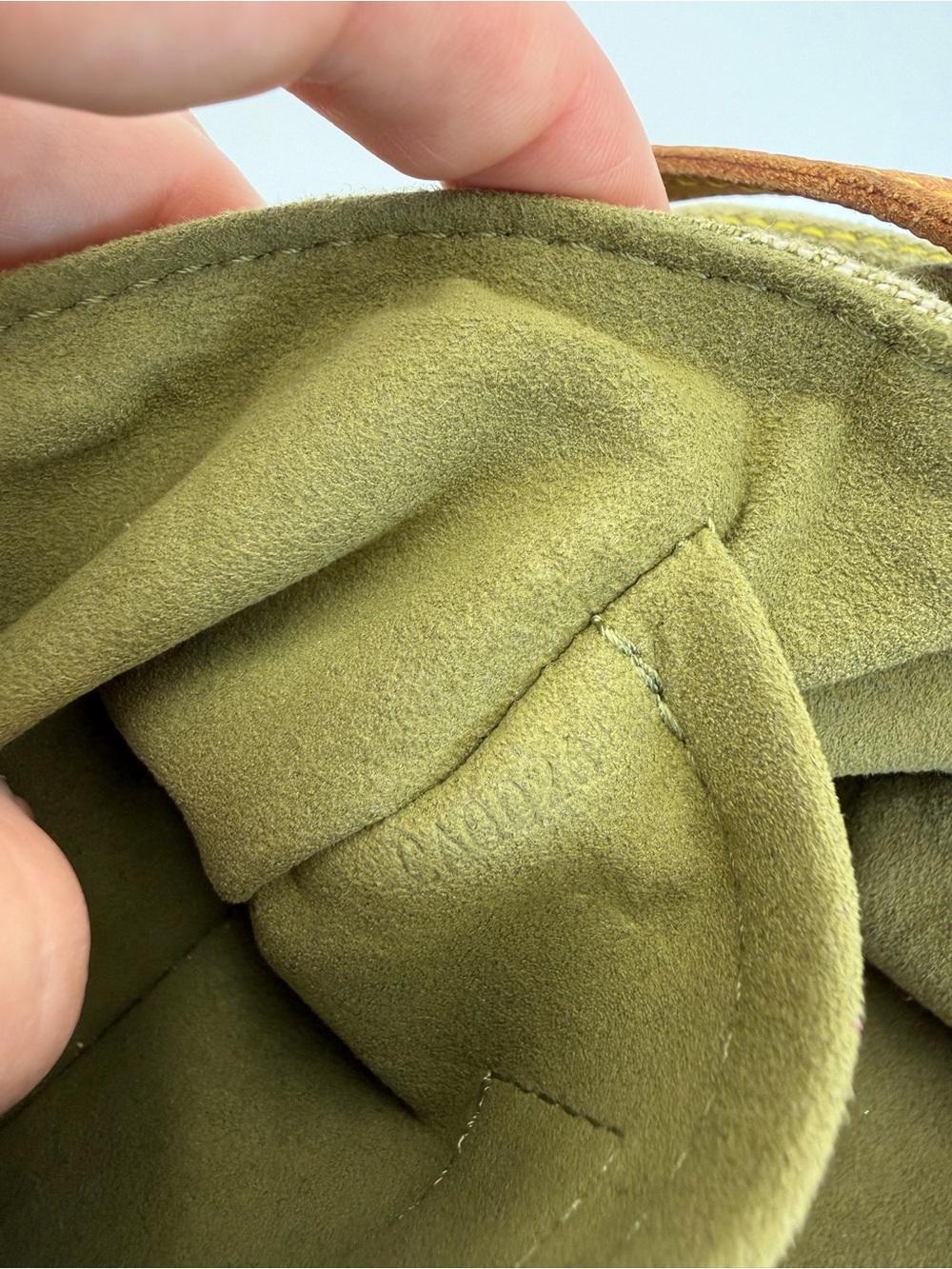 LOUIS VUITTON RARE vintage khaki denim green pleaty - Picture 15 of 16